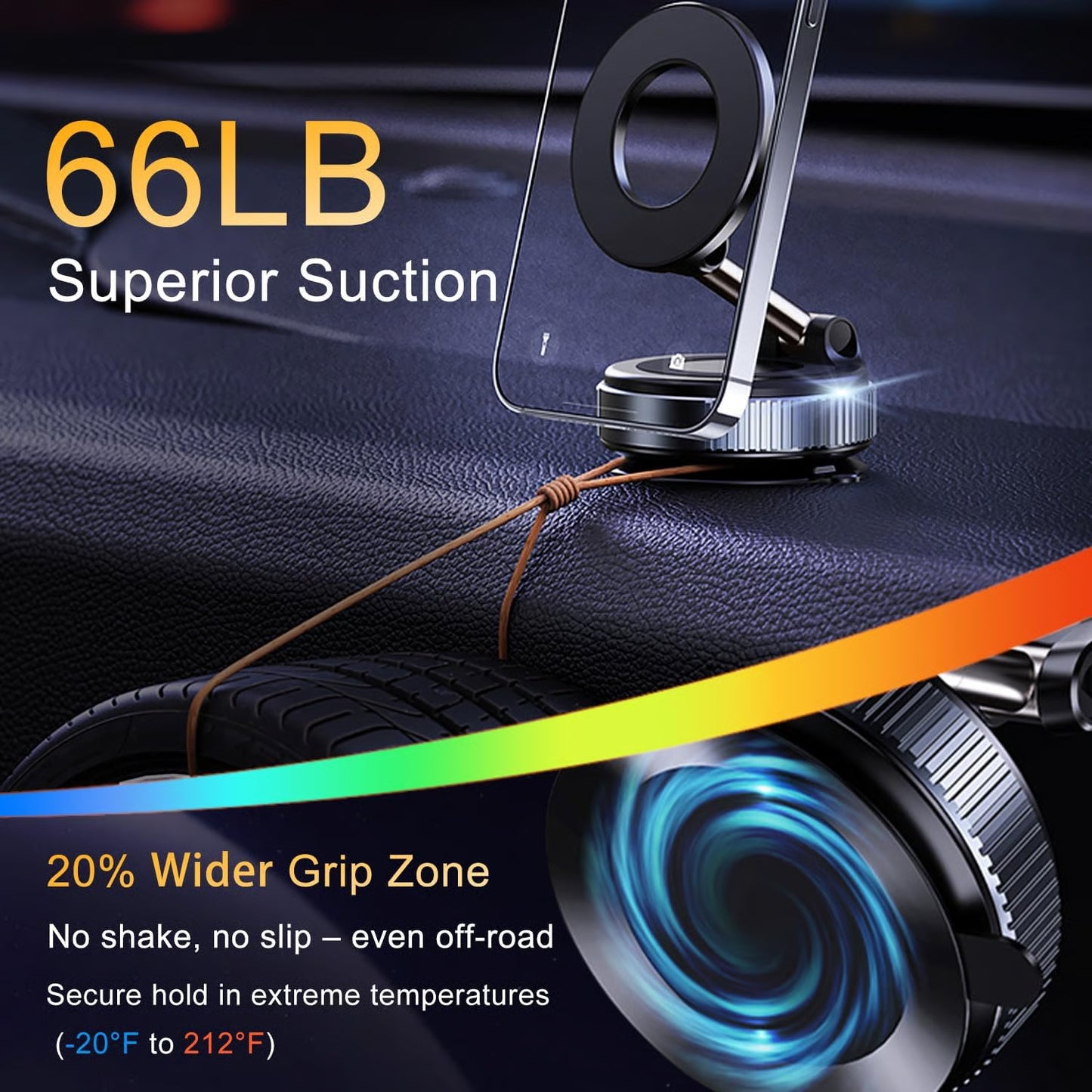MagneticPro™ Universal Suction Phone Mount