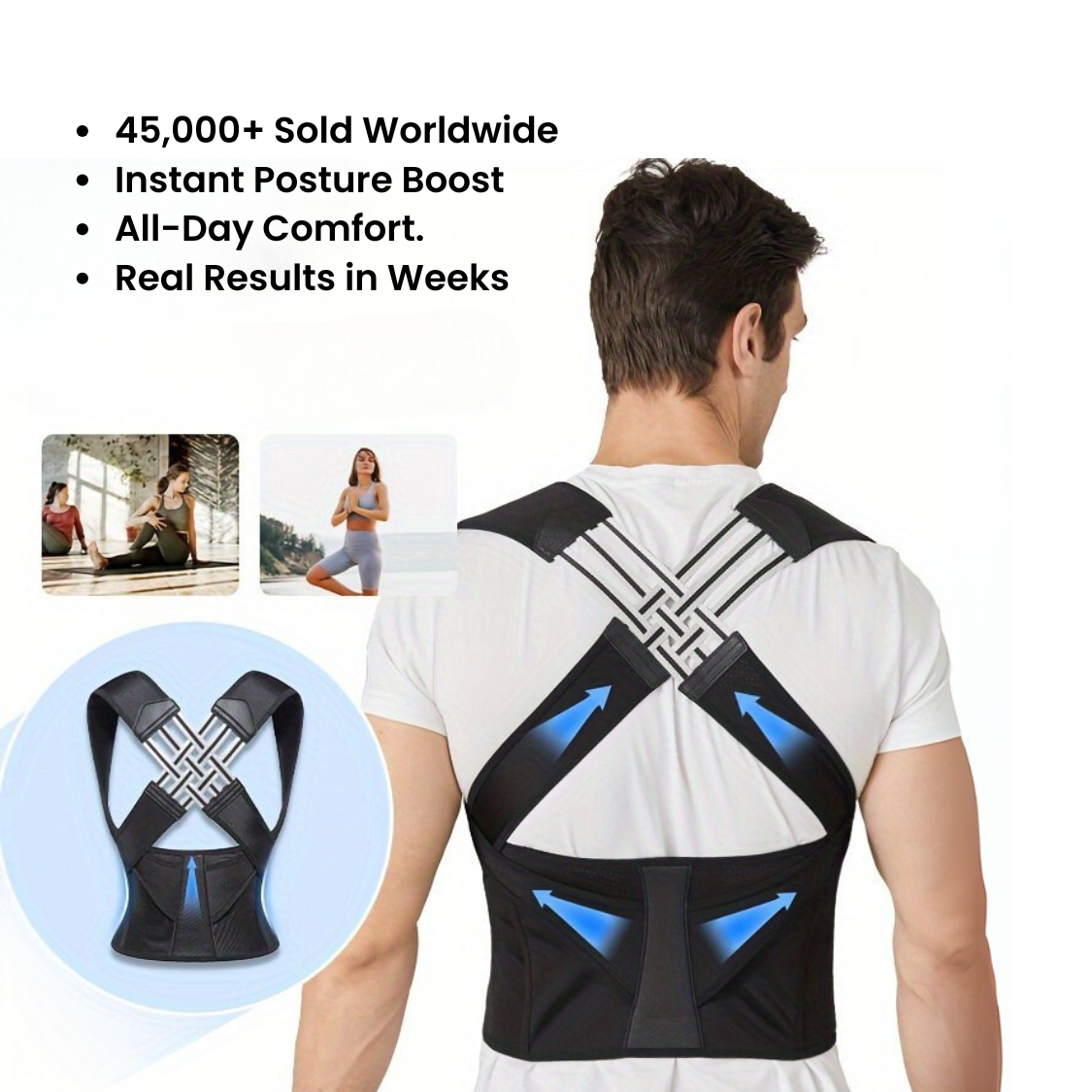 Back and Shoulder Posture Corrector (Unisex)