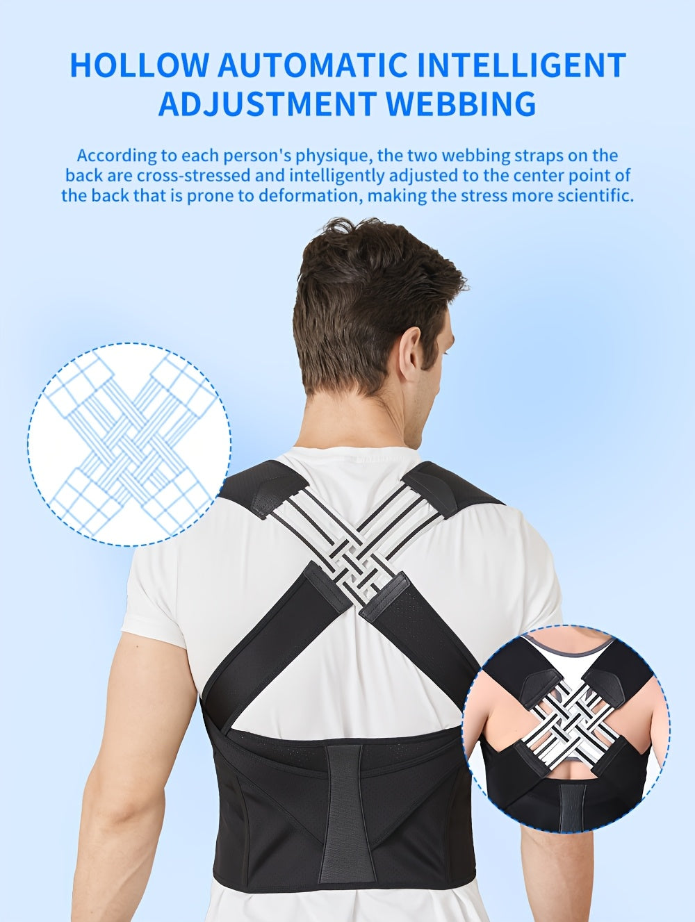 Back and Shoulder Posture Corrector (Unisex)
